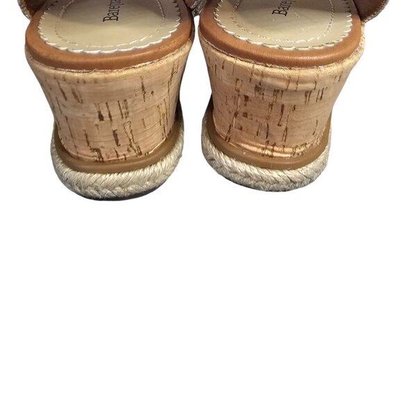 Baretraps Womens 9 Ocean Pink Tropical Cork Ankle Strap Espadrille Sandals - Picture 8 of 10